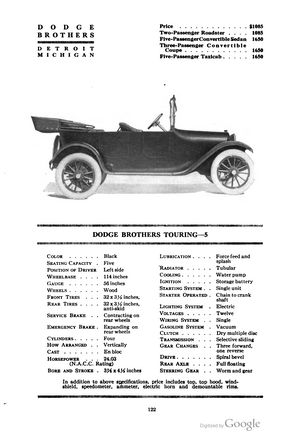 Dodge Brothers Touring 5