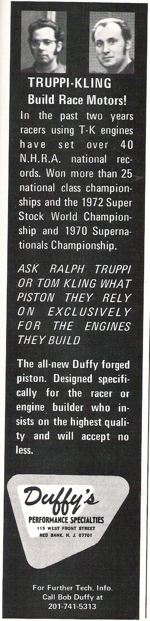 Duffy's Performance Specialties Advertisement