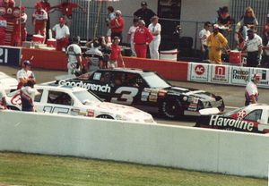 1988 Dale Earnhardt Aero Coupe Chevrolet Monte Carlo at the 1988 Champion Spark Plug 400