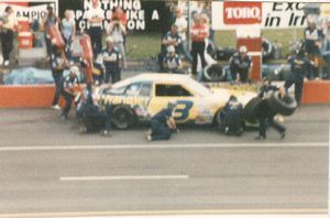 1986 Dale Earnhardt Chevrolet Monte Carlo at the 1986 Champion Spark Plug 400