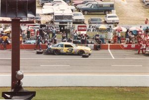 1986 Dale Earnhardt Chevrolet Monte Carlo at the 1986 Champion Spark Plug 400