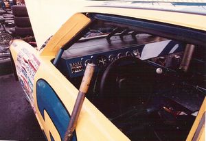 1986 Dale Earnhardt Car Interior at the 1986 Goody's 500