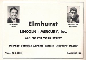 Elmhurst Lincoln Mercury Advertisement