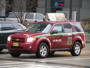 Royal 3 CCC Chicago Taxi Cab Assocation Ford Escape