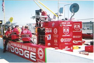 Jeremy Mayfield 2002 Tropicana 400 Pit Box