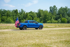 Ford F-150 with aftermarket wheels