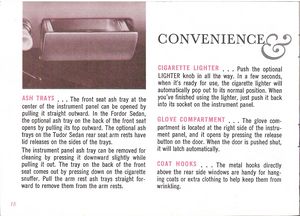 1961 Ford Falcon Owner's Manual Page 18: Convenience & Safety Features