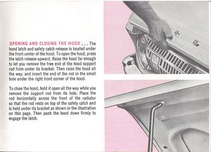 1961 Ford Falcon Owner's Manual Page 37: Opening and Closing the Hood
