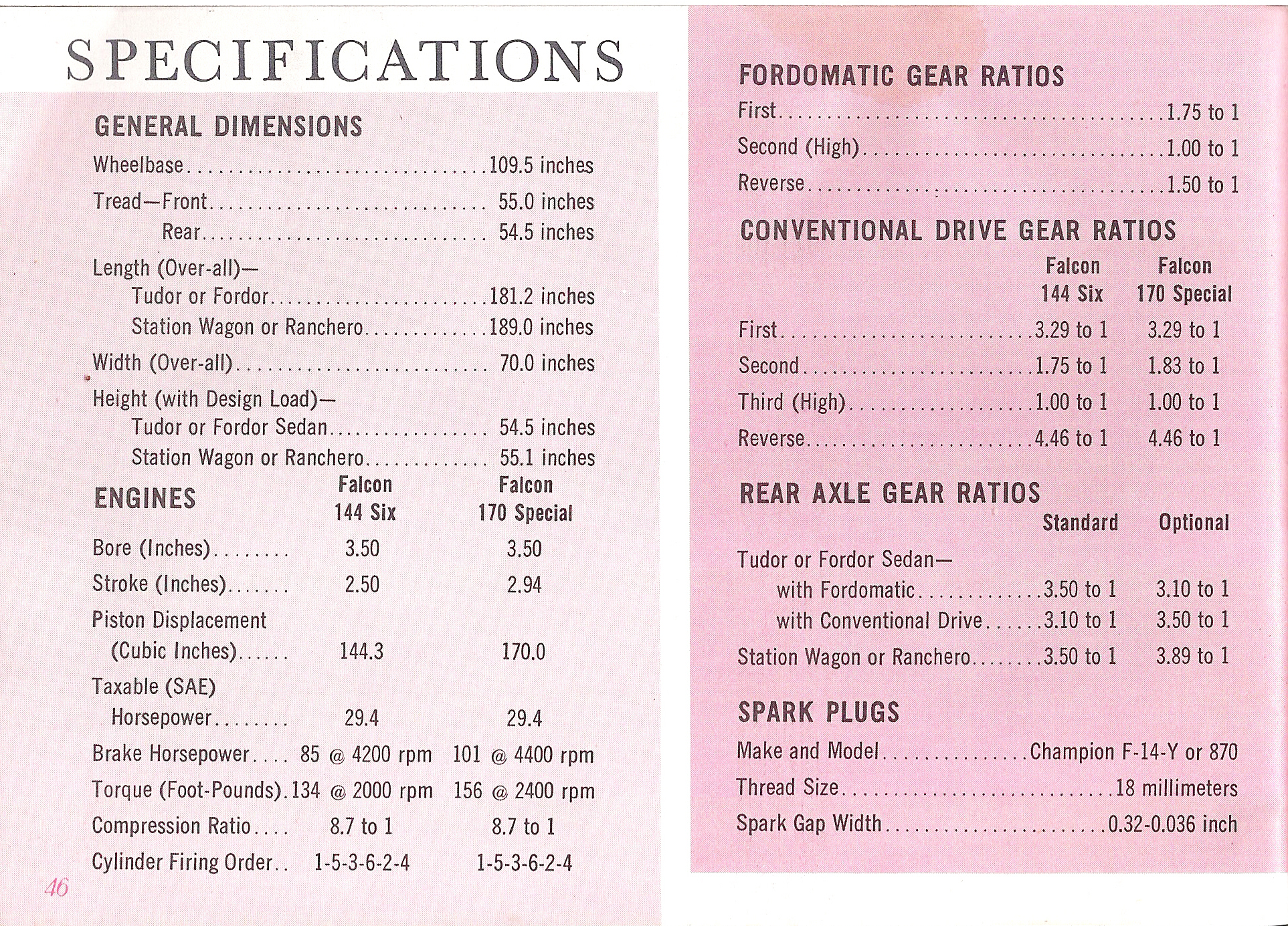 1961 Ford falcon repair manual #7