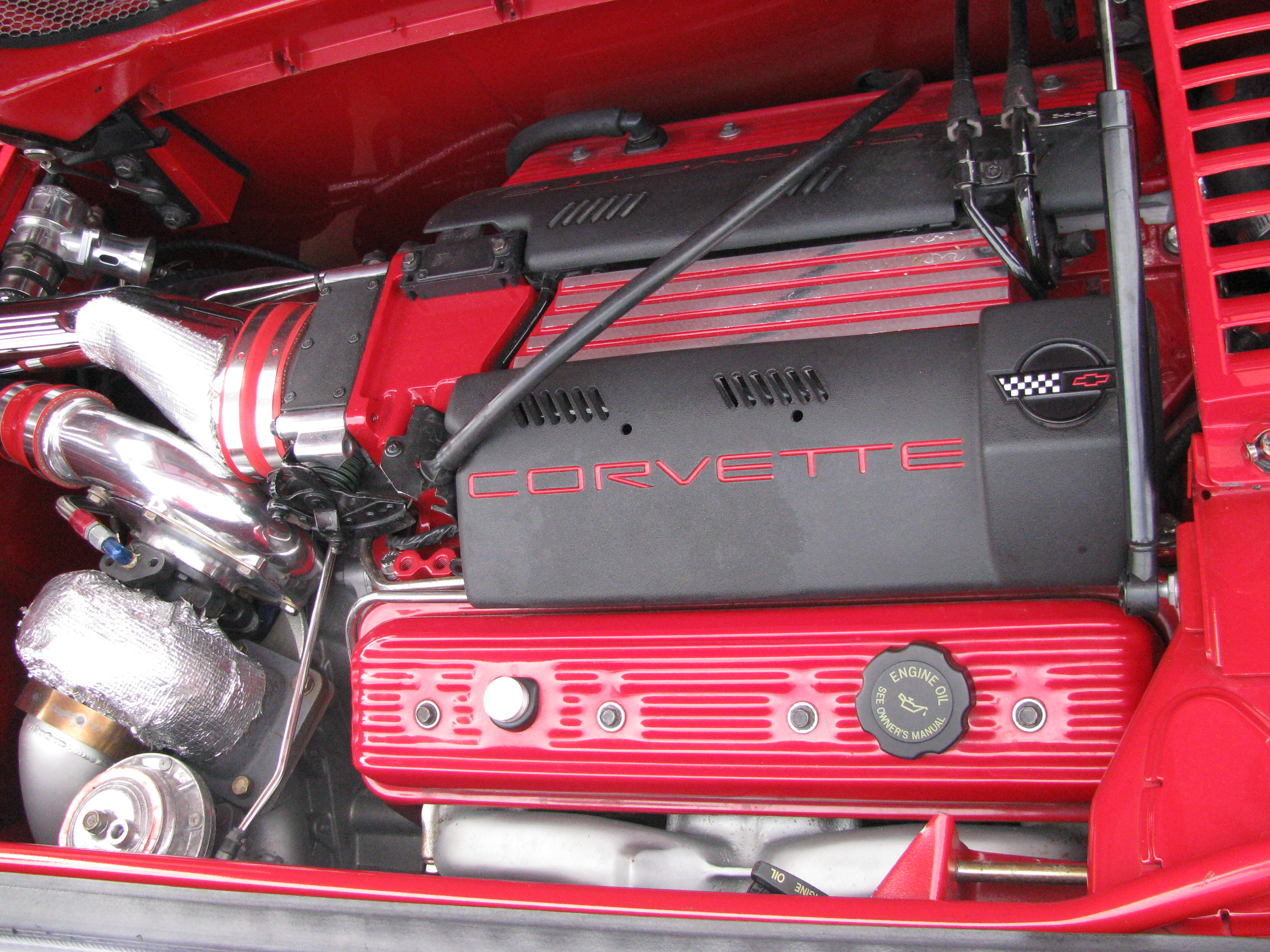 View photo of Pontiac Fiero Turbocharged LT1 V8.