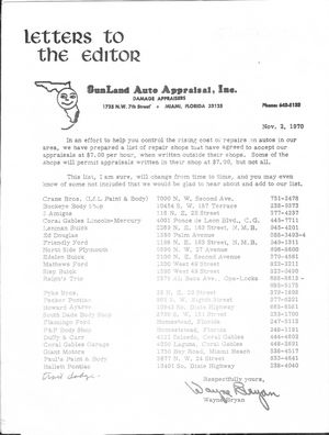 Florida Automotive Journal: December 1970