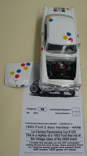 1953 Ford Carrera Panamerica Model Car