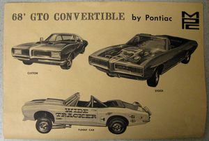 MPC 1968 GTO Pontiac Convertible Instructions