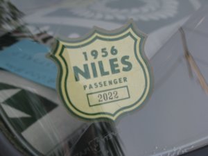 1956 Niles Passegner Car Sticker