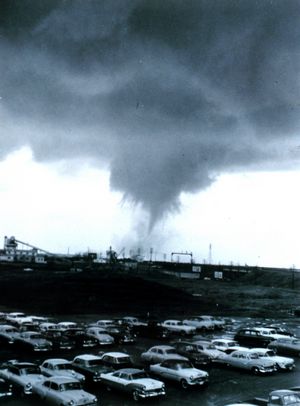 Tornado and Parking Lot