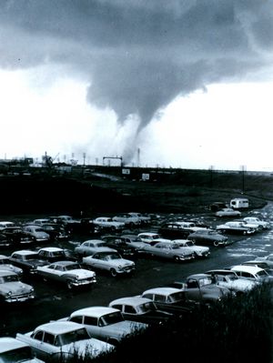 Tornado and Parking Lot