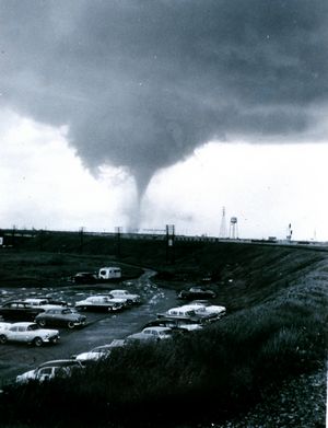 Tornado and Parking Lot