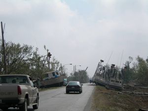 Hurricane Katrina Roadblock