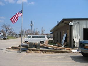 Hurricane Katrina NOAA Office Parking Lot