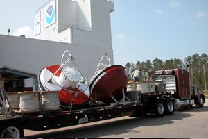 NOAA Tsunami Buoys on Truck