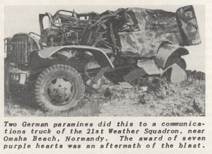US Army Weather Truck Damaged by Mines