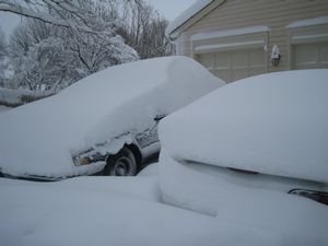 Snow-Covered Cars
