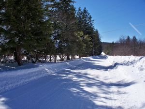 Snow Covered Road in West Virginia