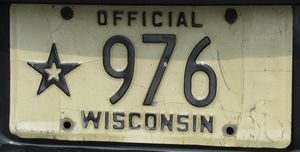 Wisconsin Official License Plate