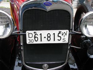 1930 Wisconsin License Plate