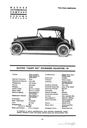 Haynes Light Six Fourdore Roadster (39)