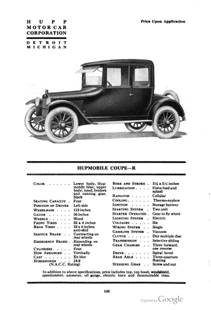 Hupmobile Coupe R