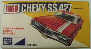 MPC 1969 Chevy SS 427 Impala Model Kit Box Art