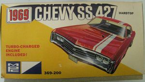 MPC 1969 Chevy SS 427 Impala Model Kit Box Art