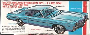 MPC '72 Chevy 454 Impala Model Kit Box