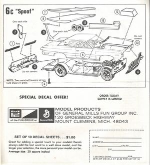 MPC '72 Chevy 454 Impala Model Kit Instructions