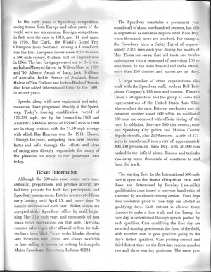 Indianapolis Motor Speedway: 1971 Visitor Guide