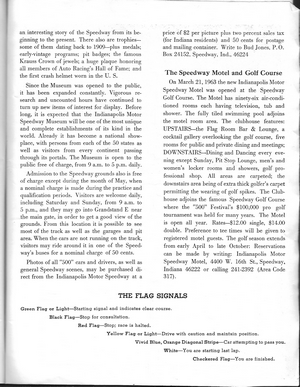 Indianapolis Motor Speedway: 1971 Visitor Guide
