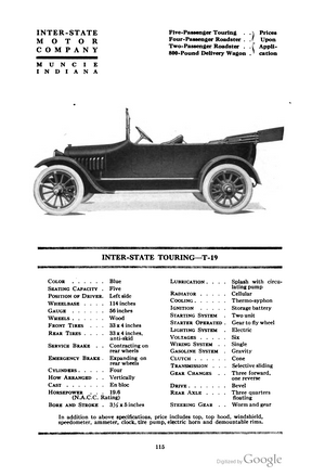 Inter-State Touring T-19
