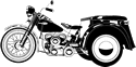 3-Wheel Motorcycle Clipart