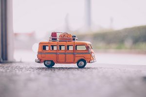 Orange Model Van