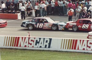 1987 Dale Jarrett Car at the 1987 Champion Spark Plug 400