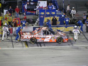 Kevin Harvick Inc. Jack Sprague Pit Stop at the 2008 Camping World RV Sales 200