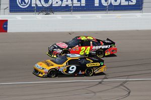 2012 Kobalt Tools 400 - Marcos Ambrose & Jeff Gordon