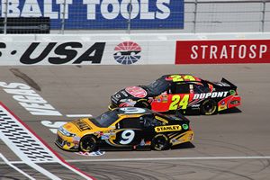 2012 Kobalt Tools 400 - Marcos Ambrose & Jeff Gordon