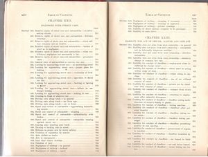 The Law of Automobiles/Huddy on Automobiles Table of Contents