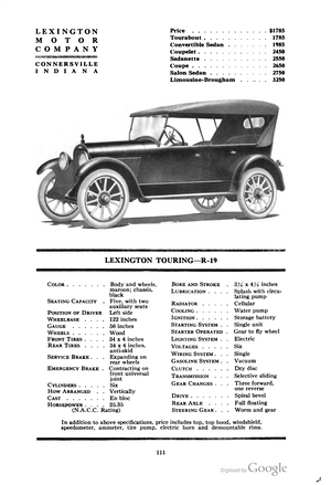 Lexington Touring R-19