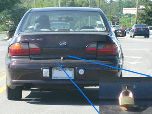 Chevrolet Malibu Trunk Padlocked