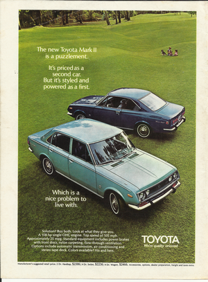 Toyota Mark II Advertisement