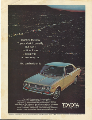 Toyota Mark II Advertisement