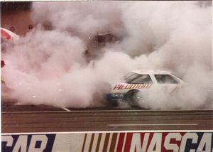 1988 Sterling Marlin Car at the 1988 Champion 400 Pit Fire